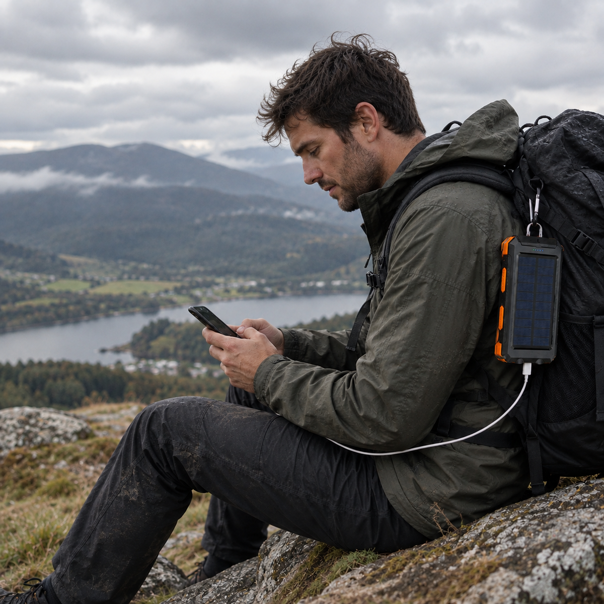 Trailwise – Solar Power Bank | Waterproof 10000mAh Phone Charger | Camping & Hiking