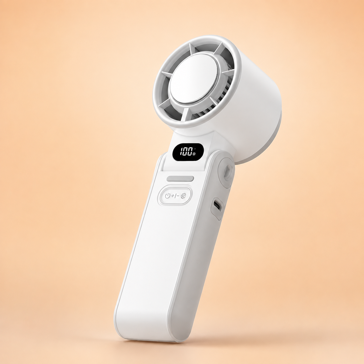 Brisova – Handheld Turbo Cooling Fan with Semiconductor Cold Plate & Foldable Design