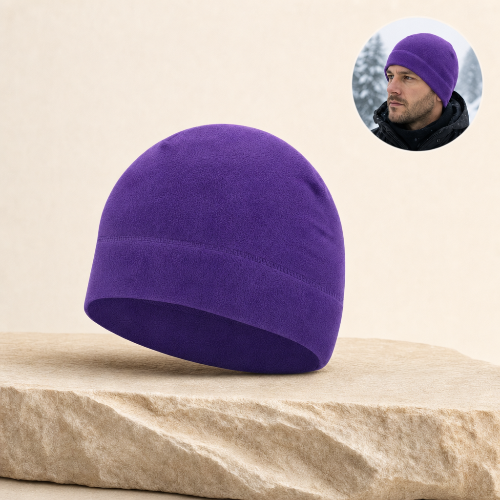 Polara purple beanie listing