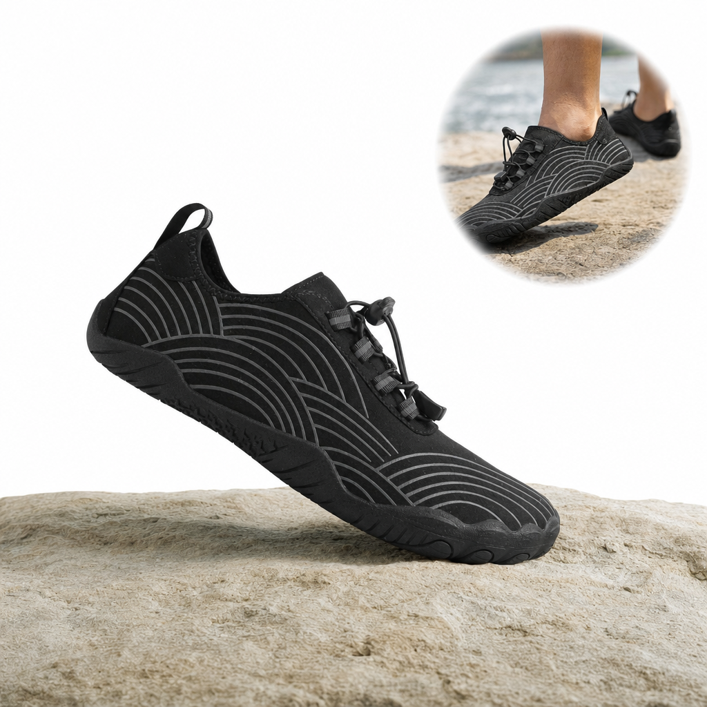 Nubora black barefoot shoe