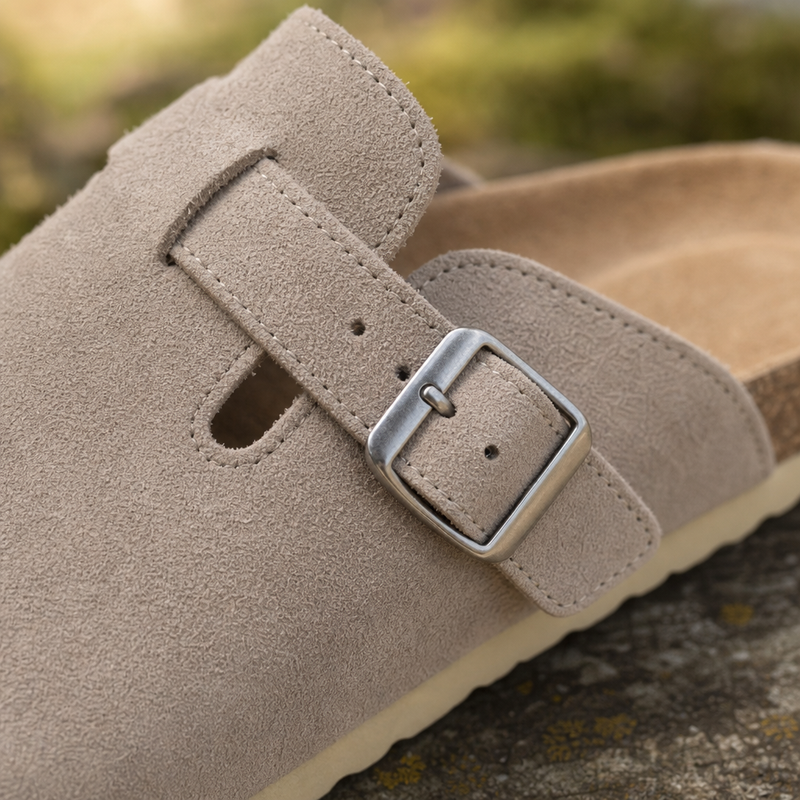 Real suede upper