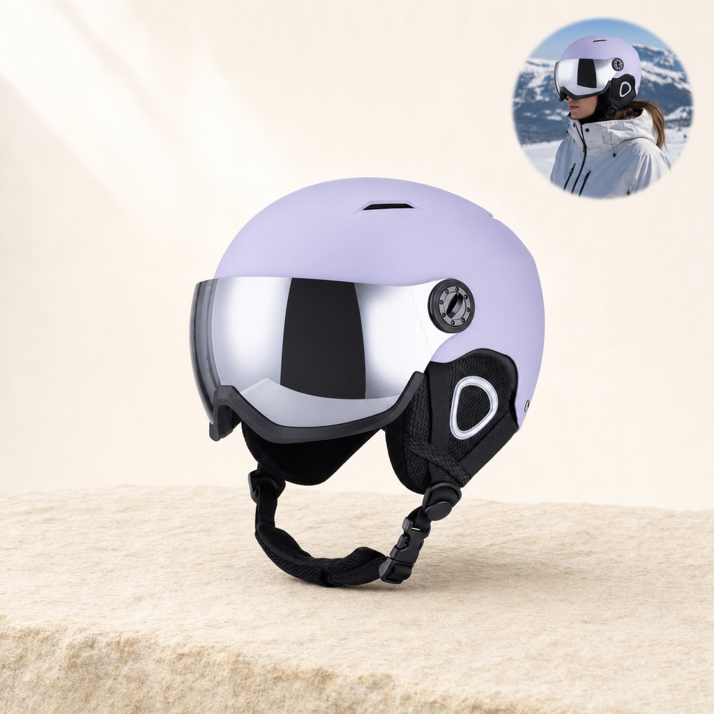Glacix ski helmet in Pastel Lavender