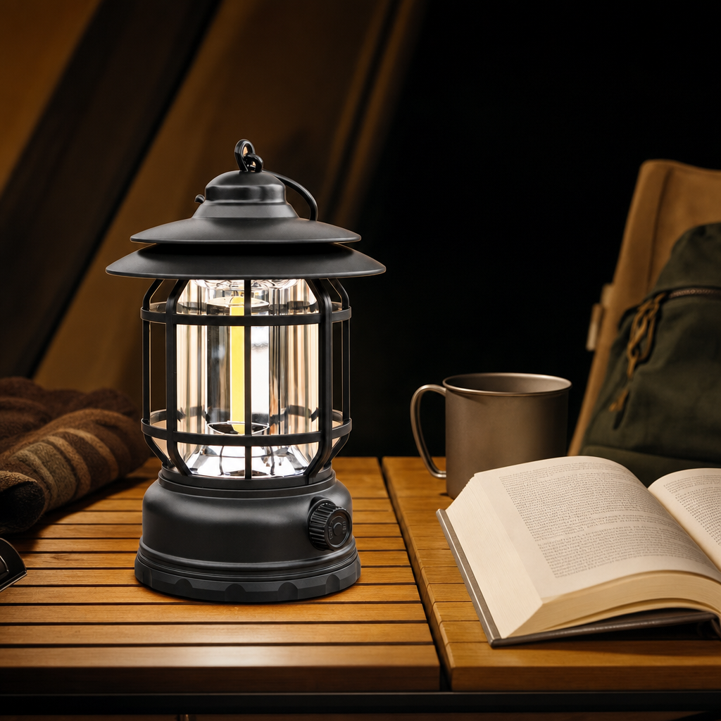 From campfire glow to worklight bright
