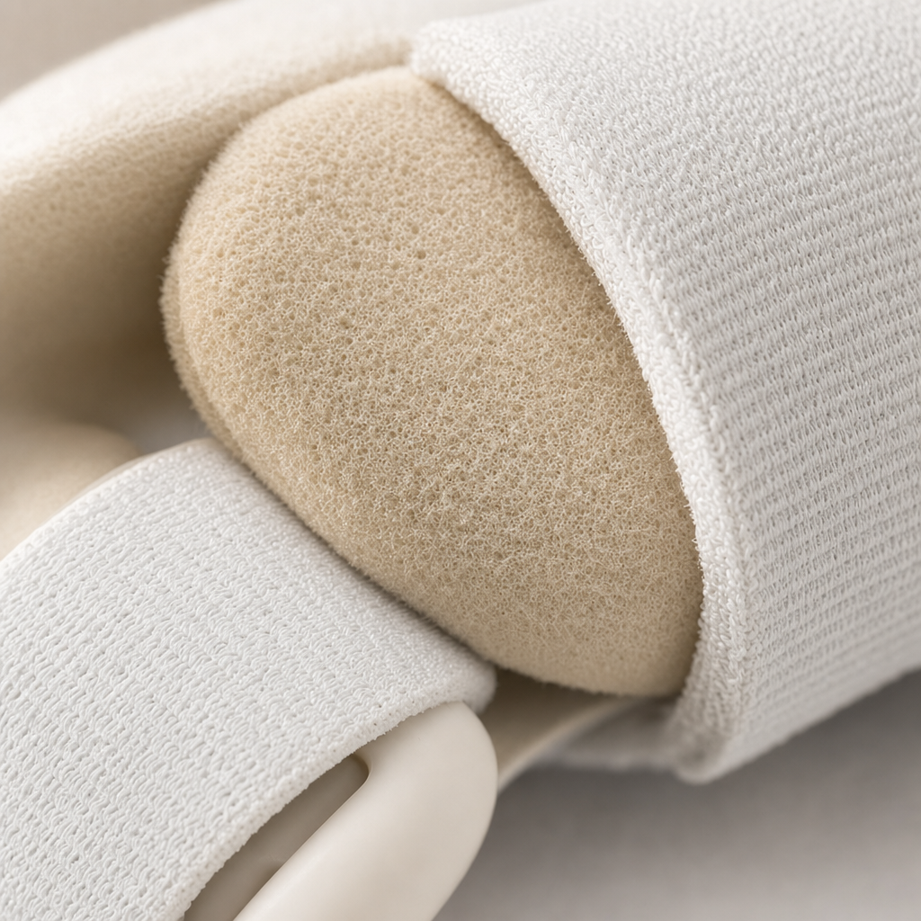 Smooth, skin-friendly material