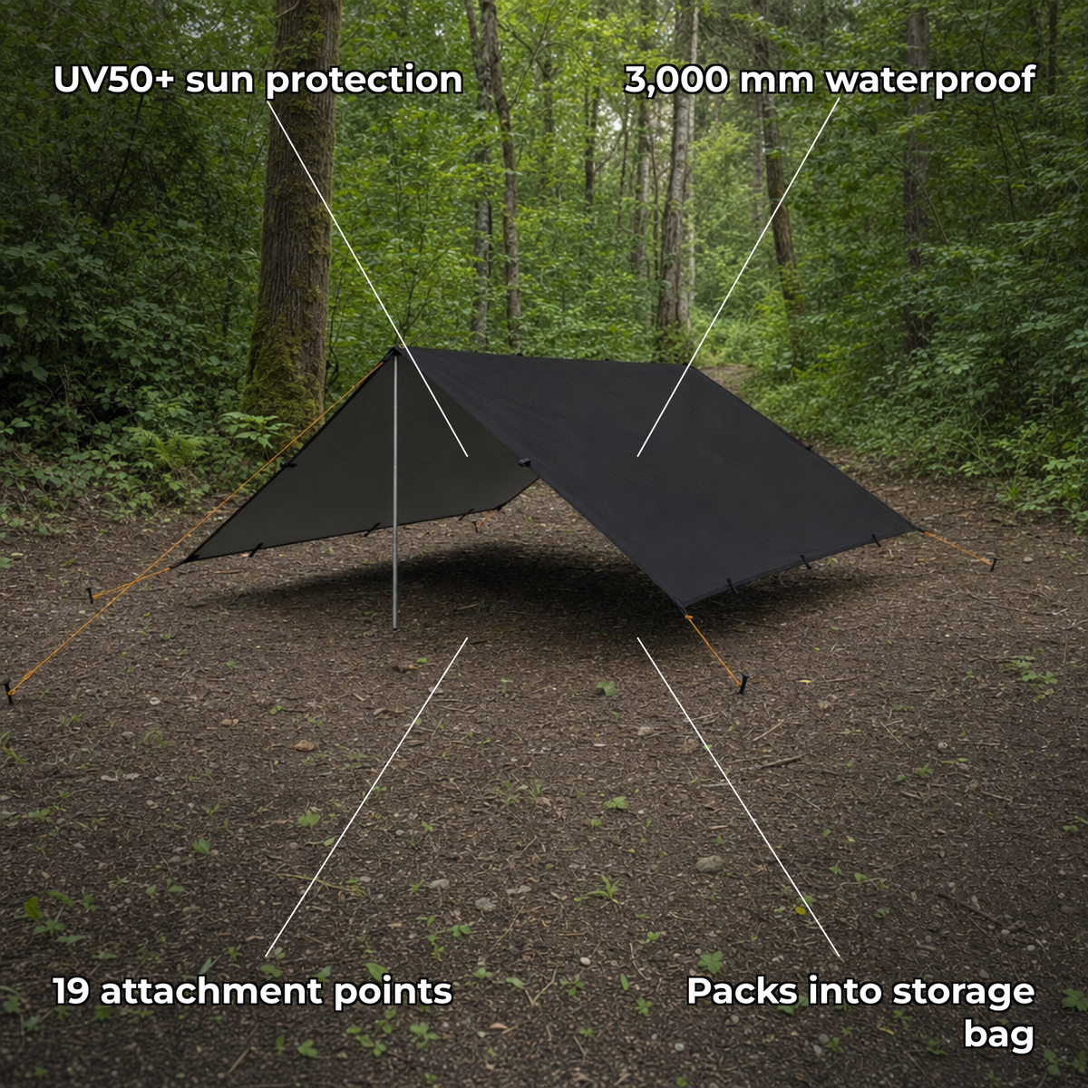 Canora tarp key features