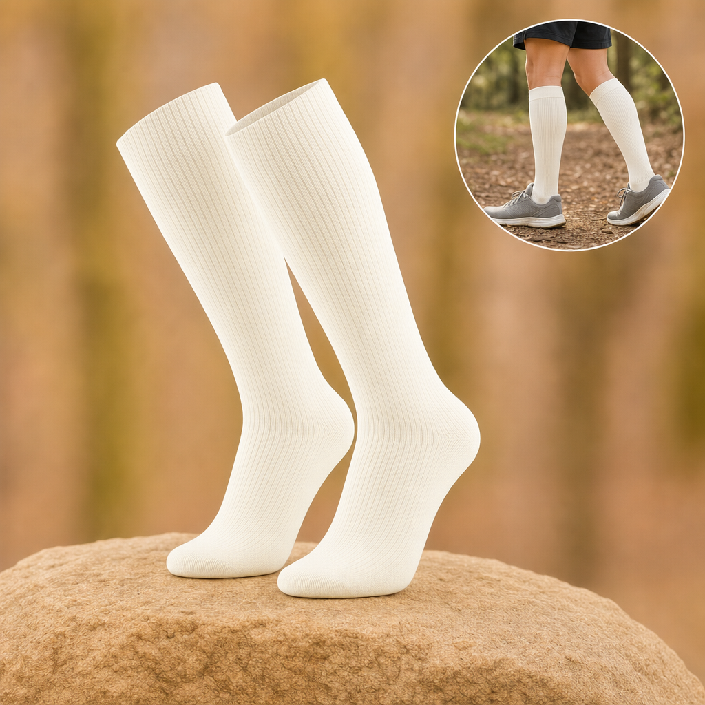 Pulsora compression socks in White