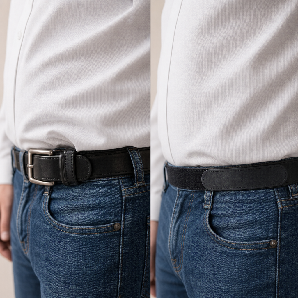 Tired of a bulky buckle digging in