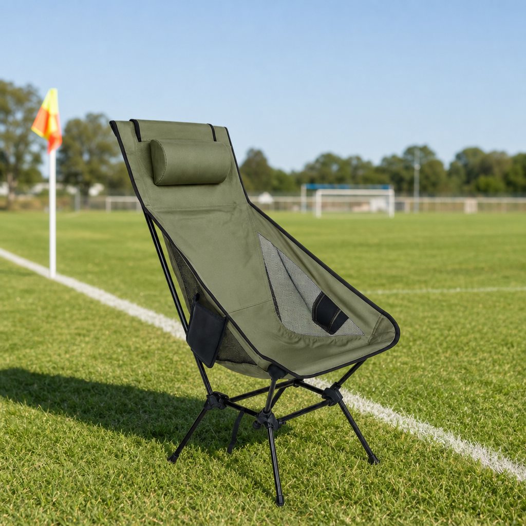 At home from campsite to touchline
