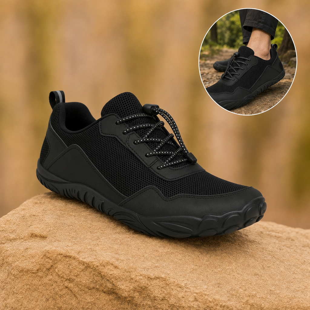 Terrix barefoot trail shoe in Black