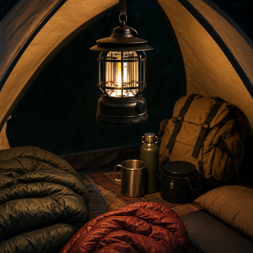 Glowva lantern in use