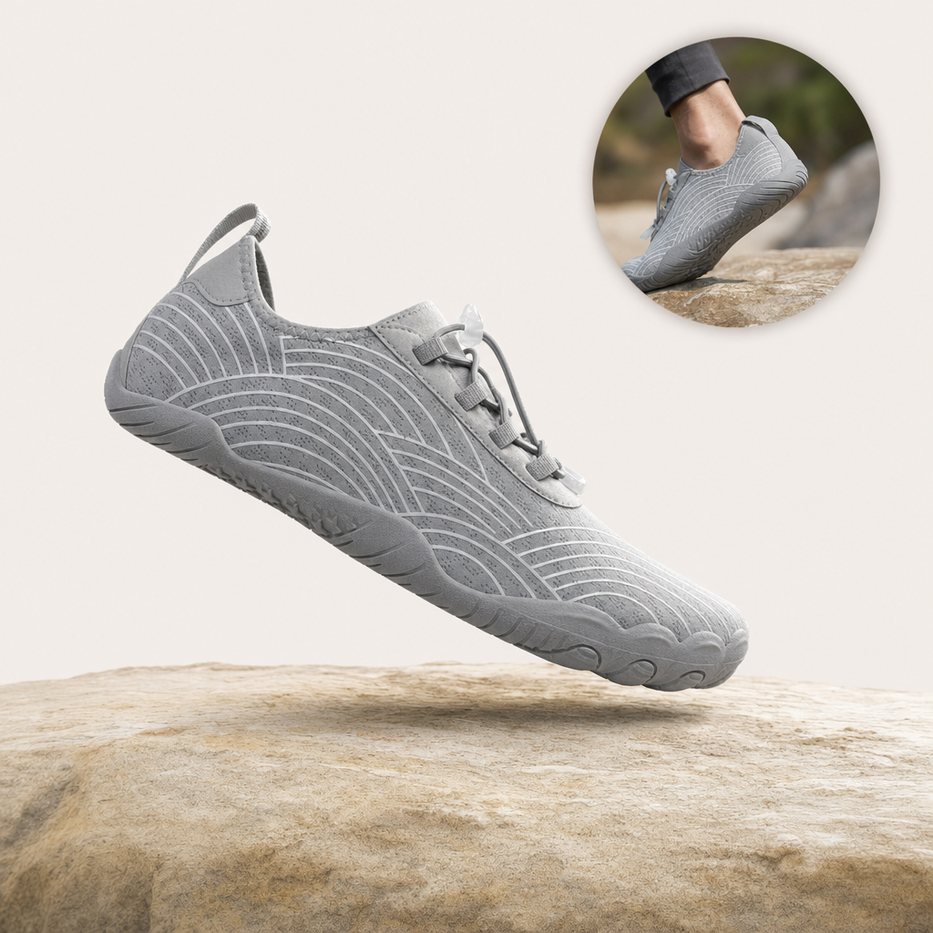 Nubora gray barefoot shoe