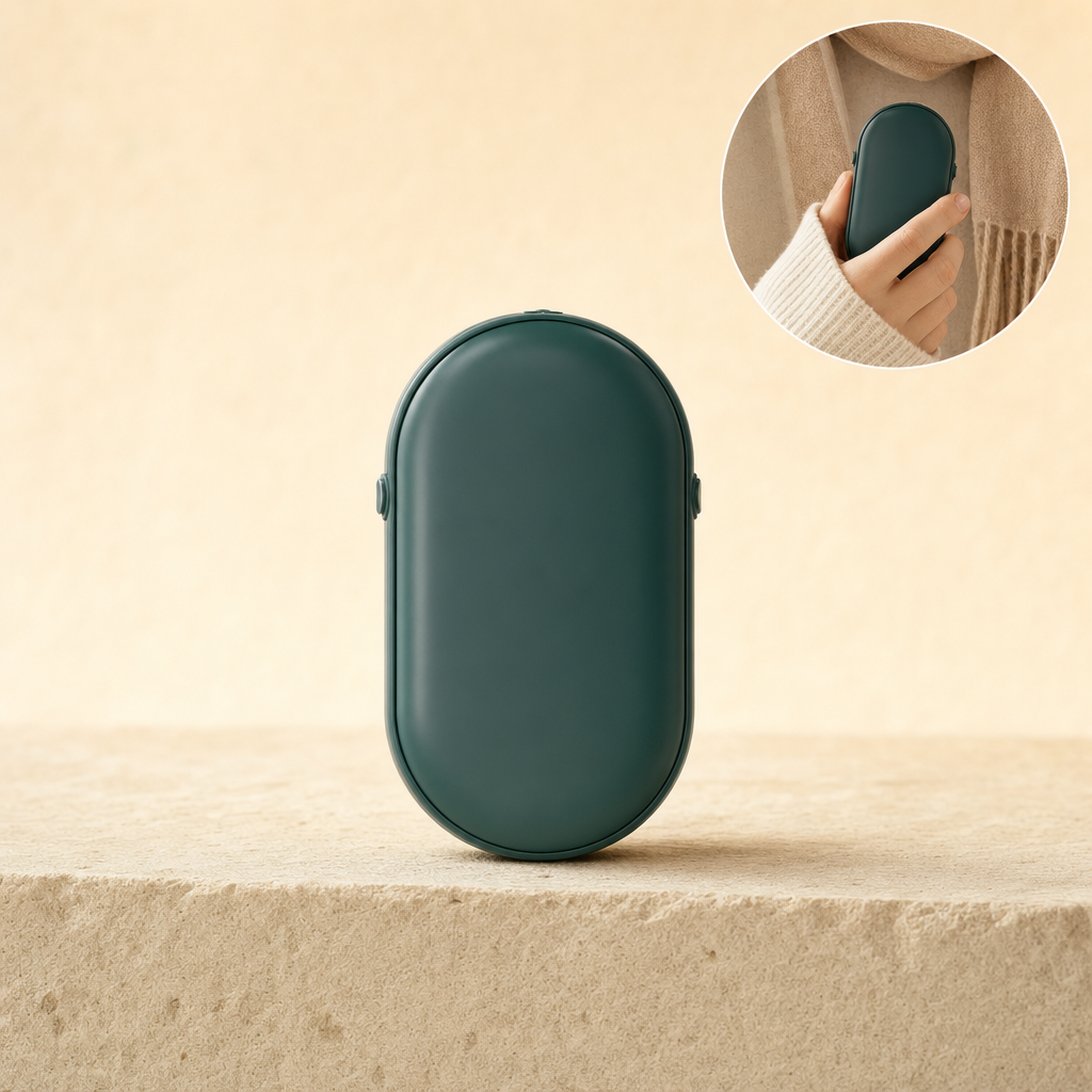Palmora green hand warmer