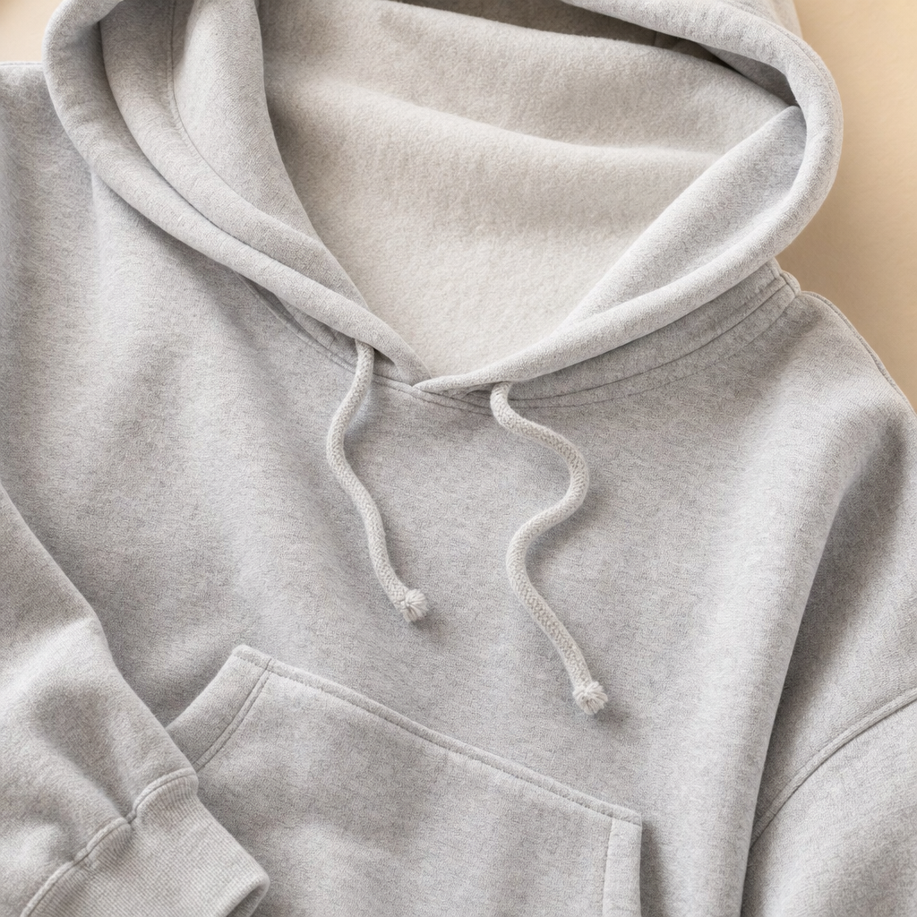 Close-up of Hyggora hoodie soft brushed lining