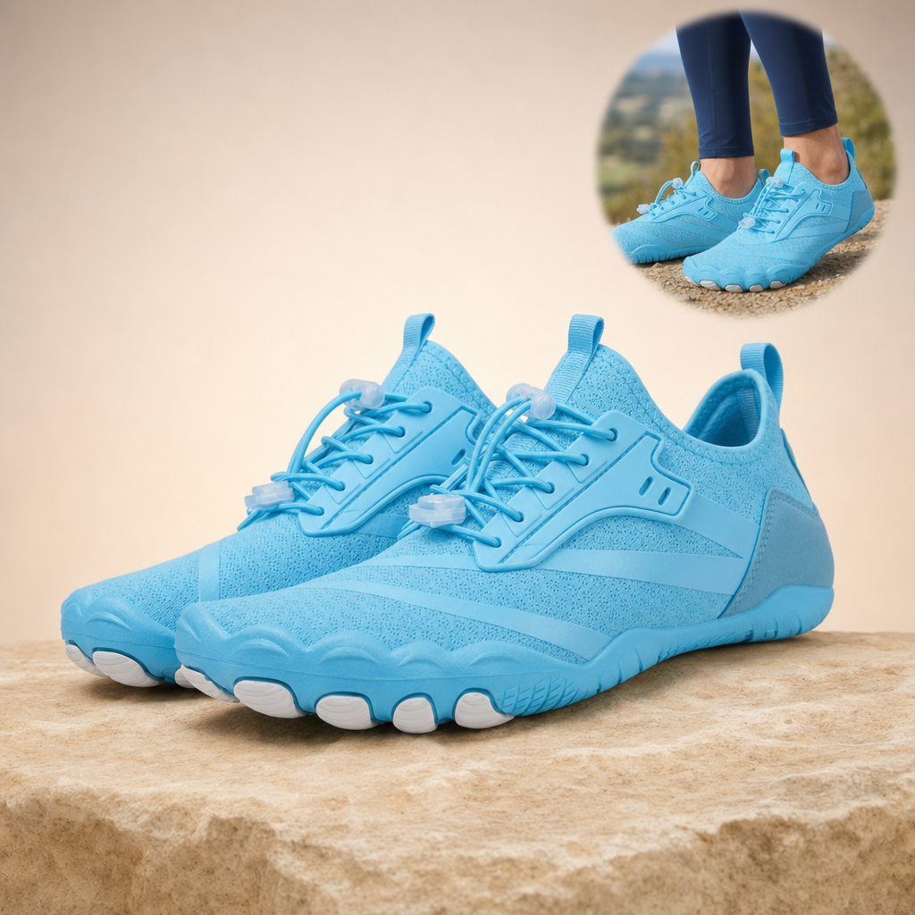 Nimbra barefoot trainers in sky blue