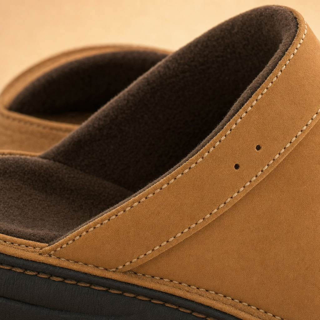 Breathable leather-look upper