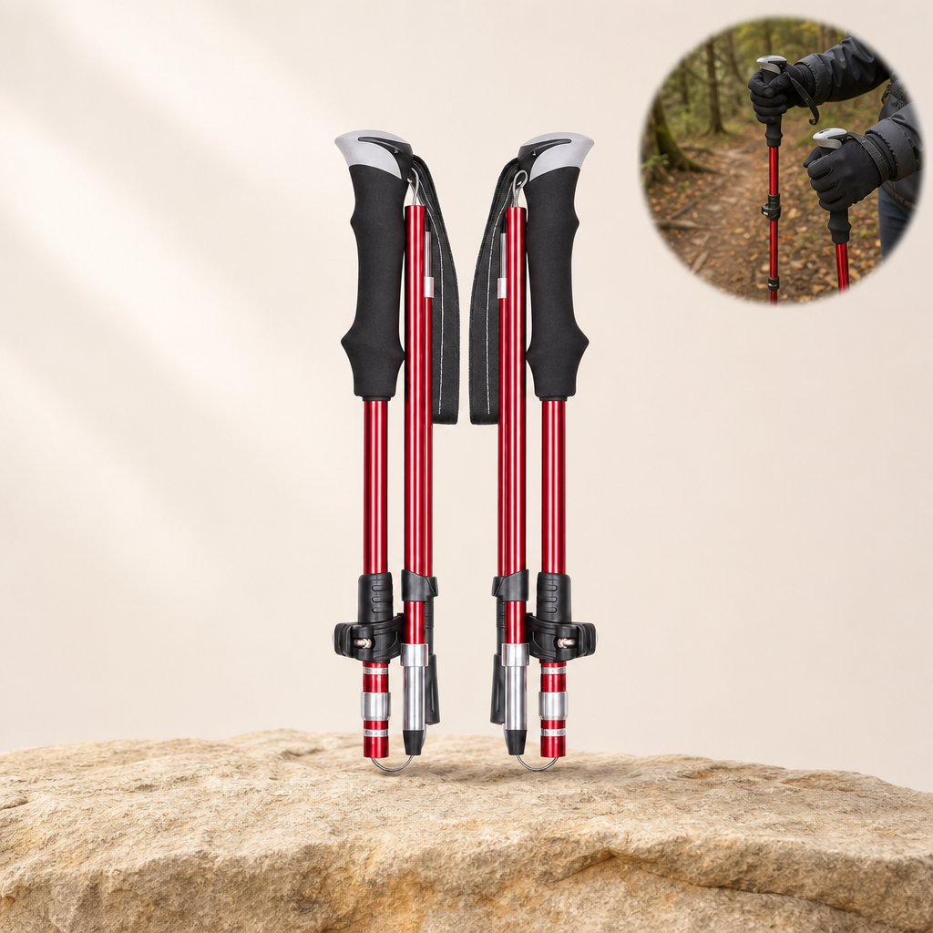 Stavora trekking poles - Red variant