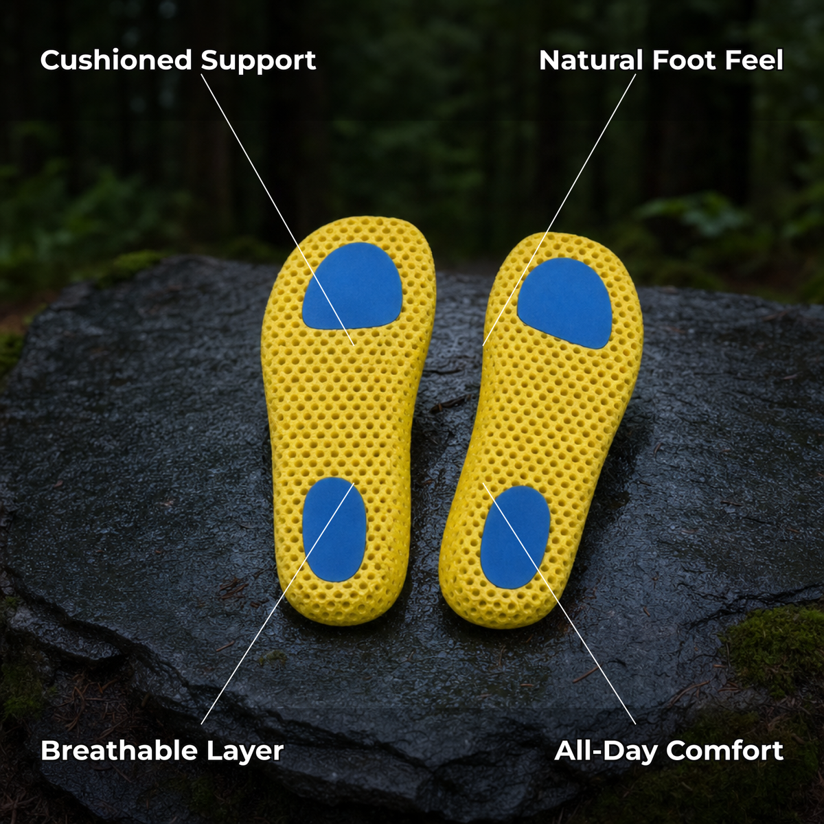 Adaptra barefoot transition insoles - key features