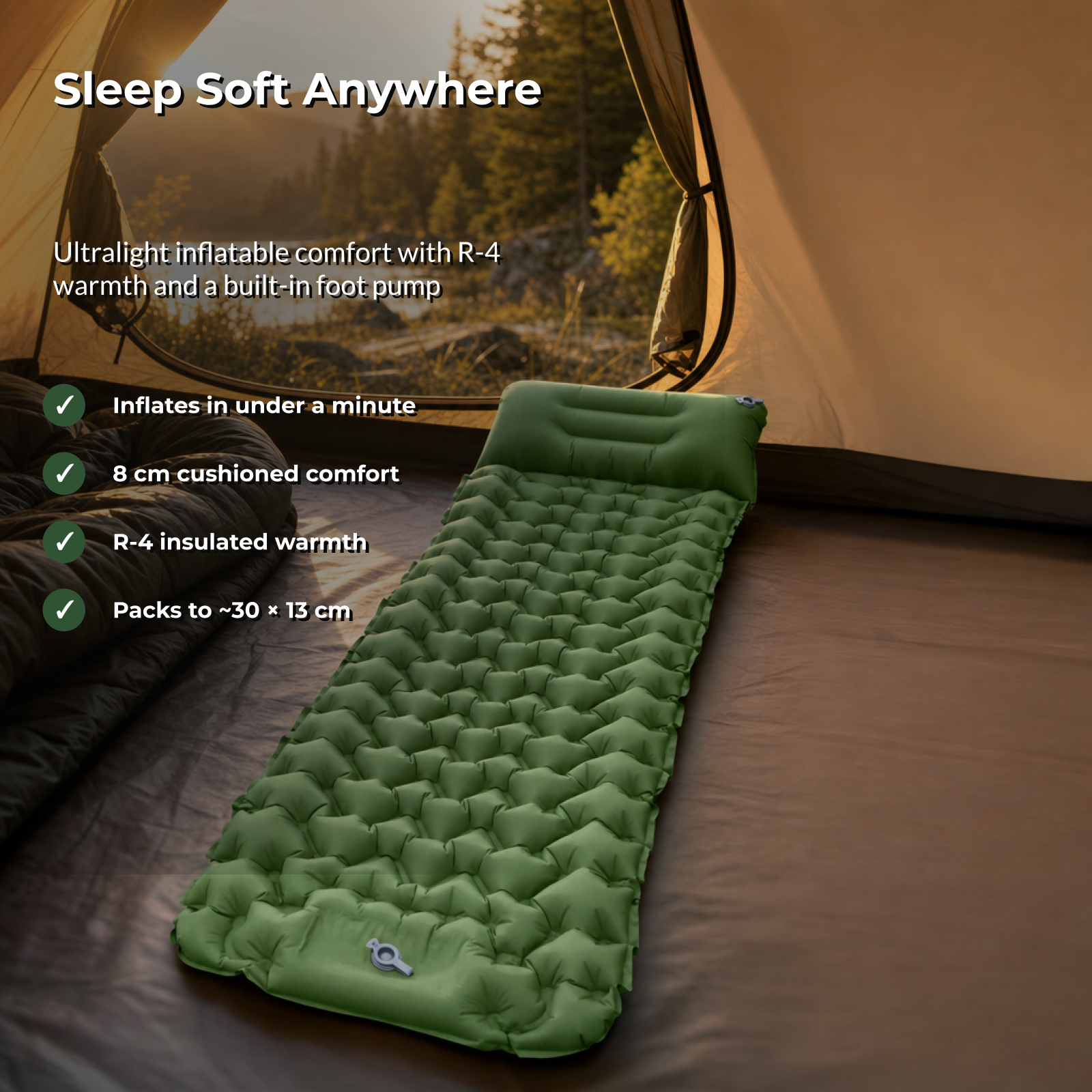 Sleep soft anywhere - Slumbra sleeping mat benefits