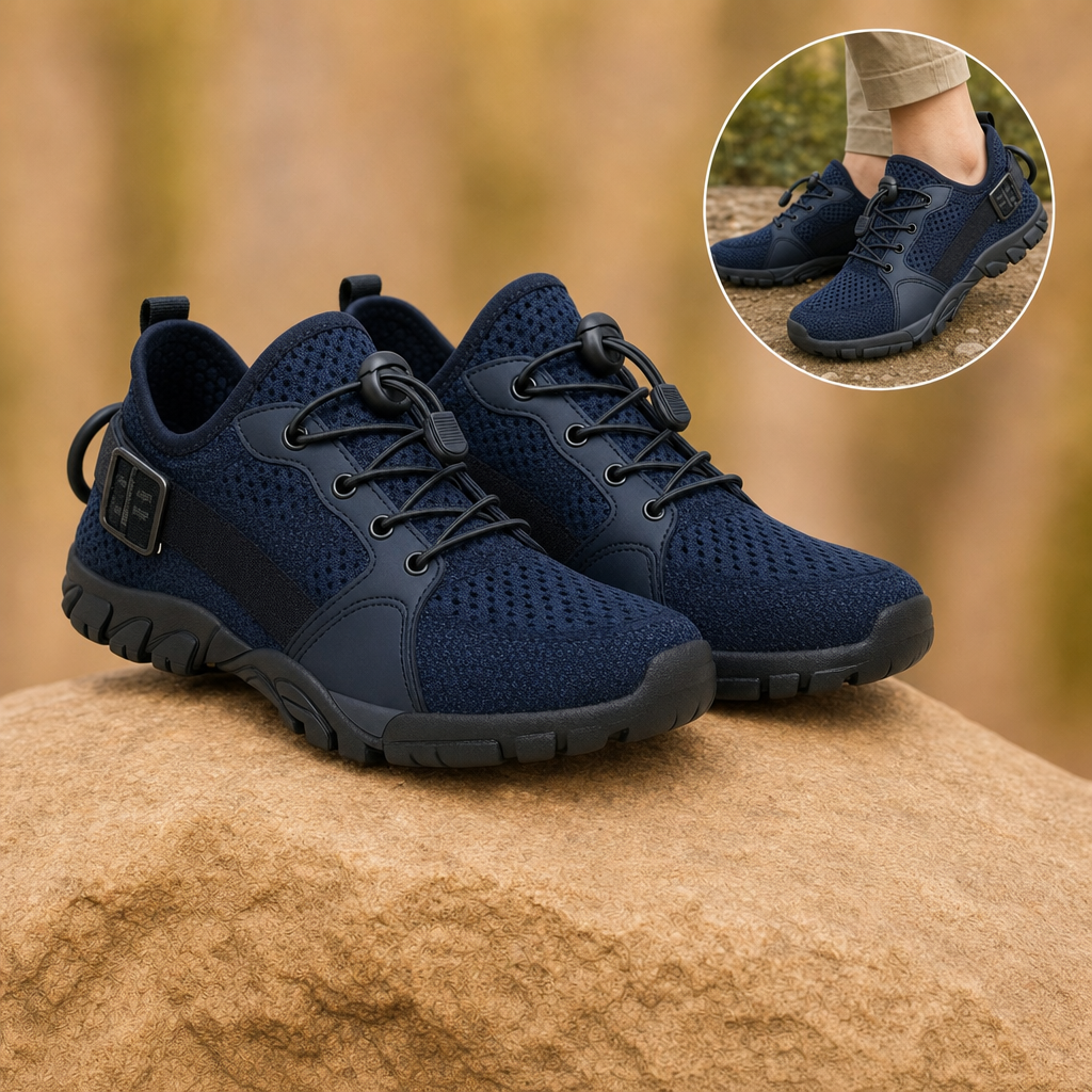 Ambleva walking shoes in navy