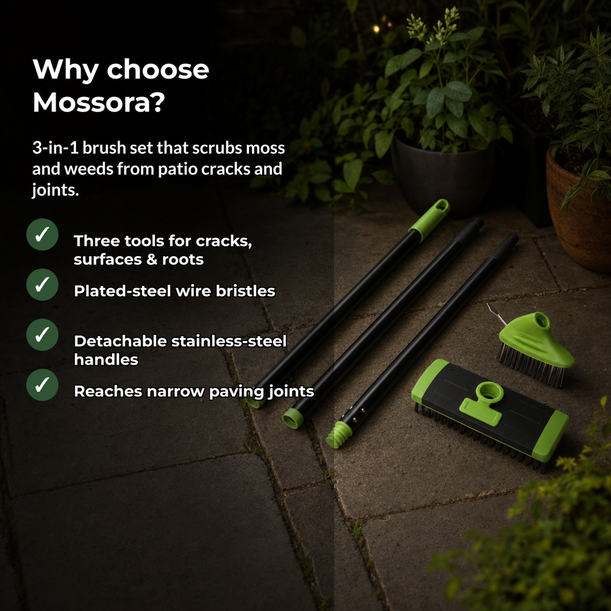 Why choose Mossora - benefits