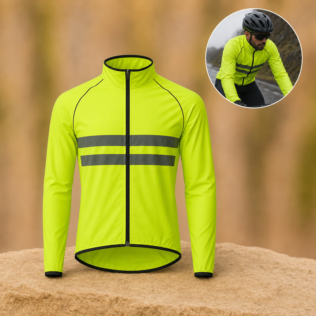Stormix rain jacket in Neon Yellow