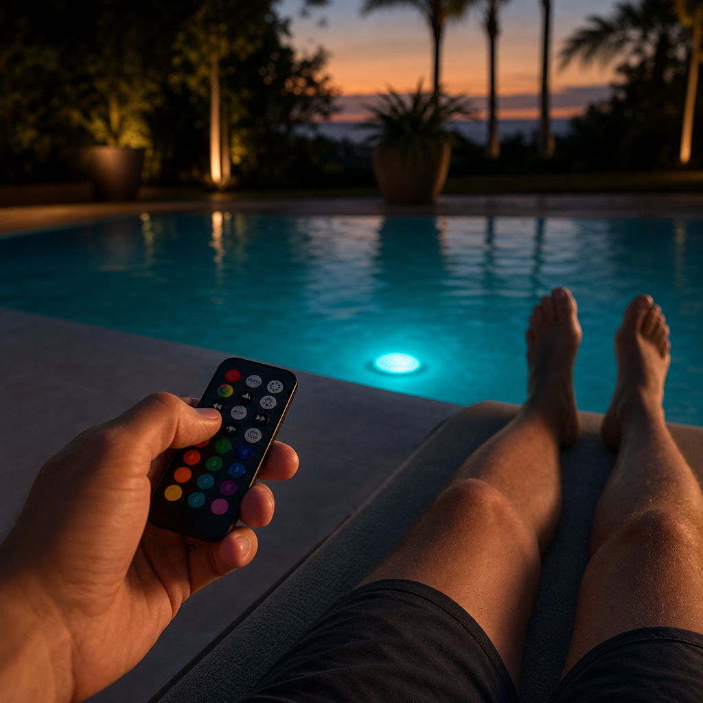 Control it from the sun lounger