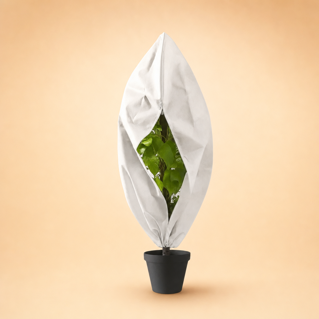 Verdano winter plant protection fleece bag with zip and drawstring
