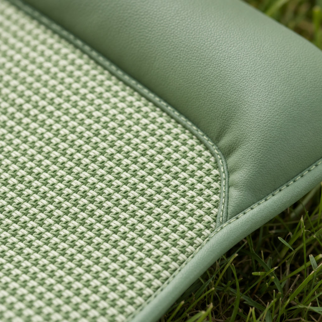 Woven top with a comfy padded core