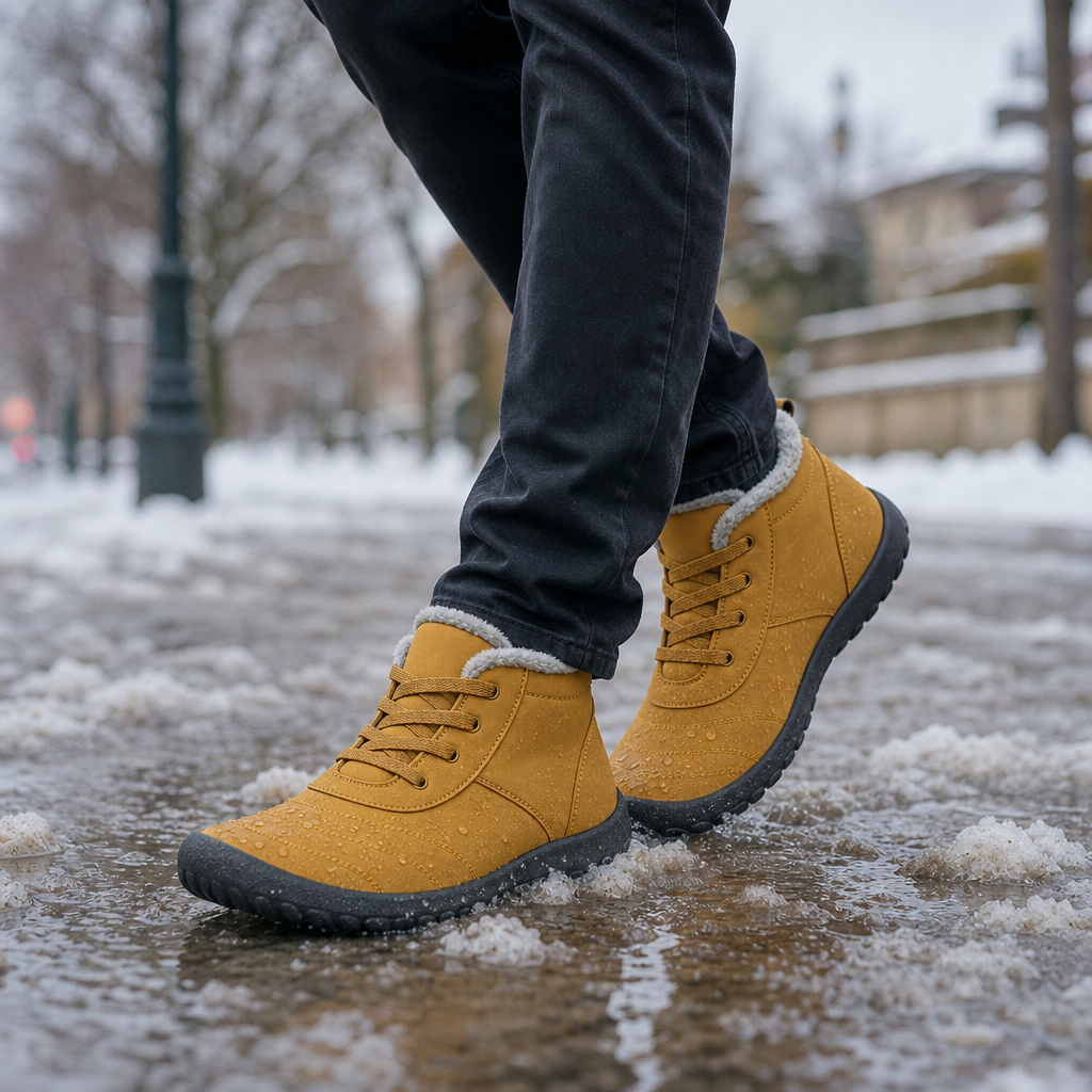 Barefoot shoes usually quit in winter