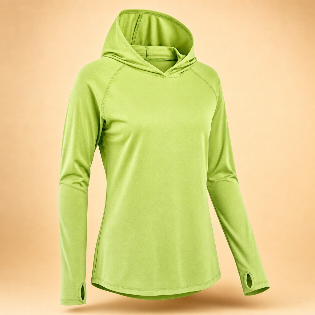 Solira sun hoodie in Lime Green