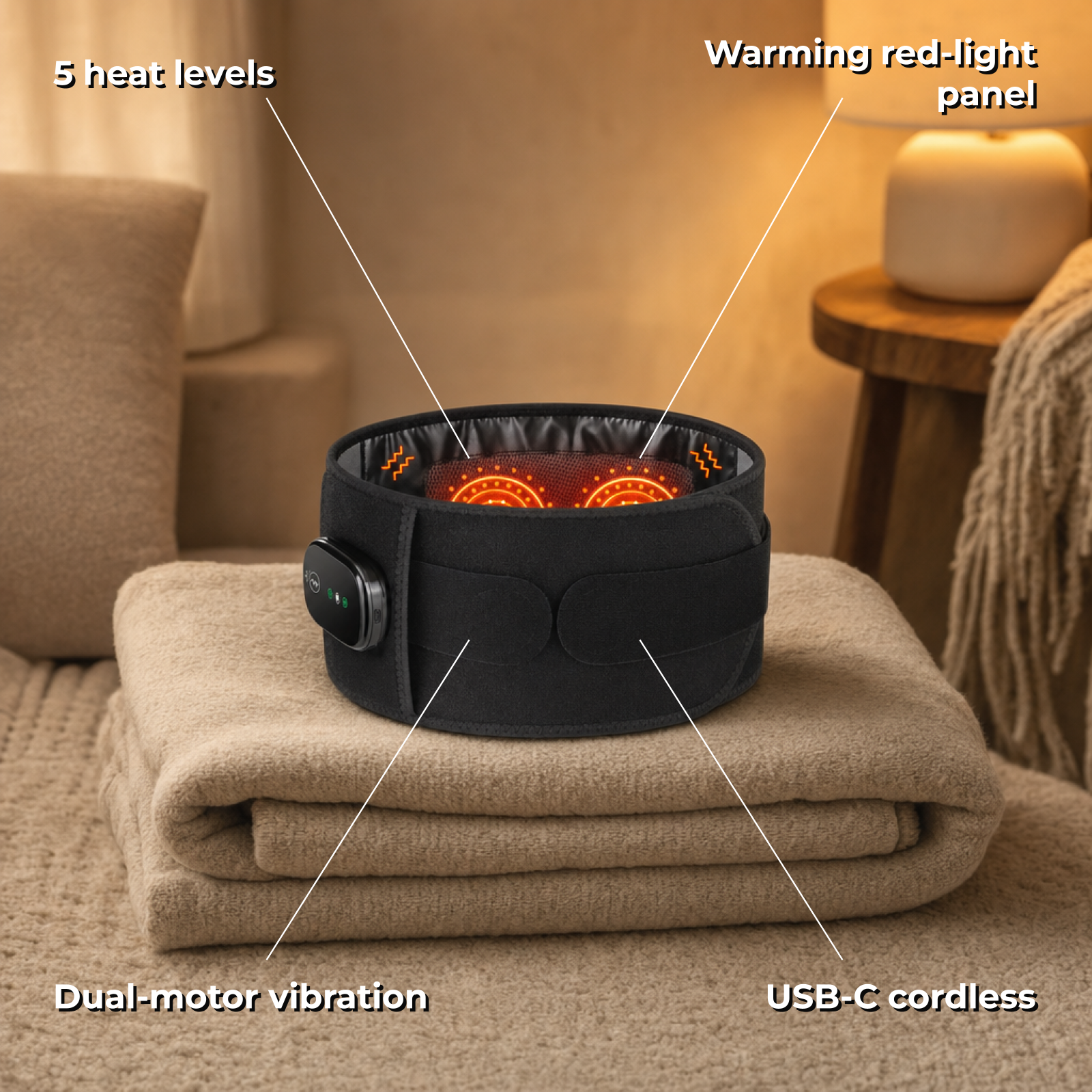 Embera heated back belt - key features
