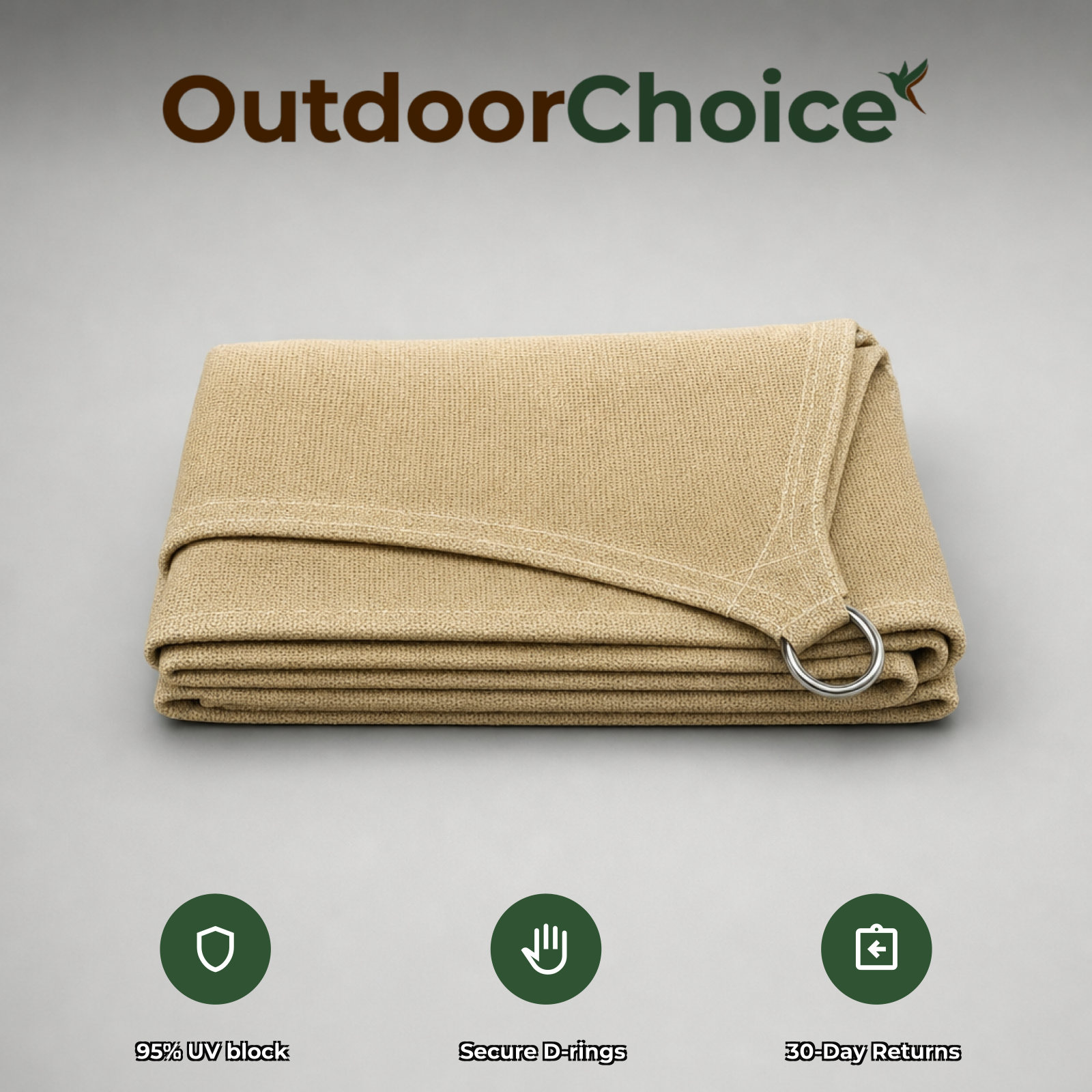 Verasol by OutdoorChoice: 95% UV block, secure D-rings, 30-day returns