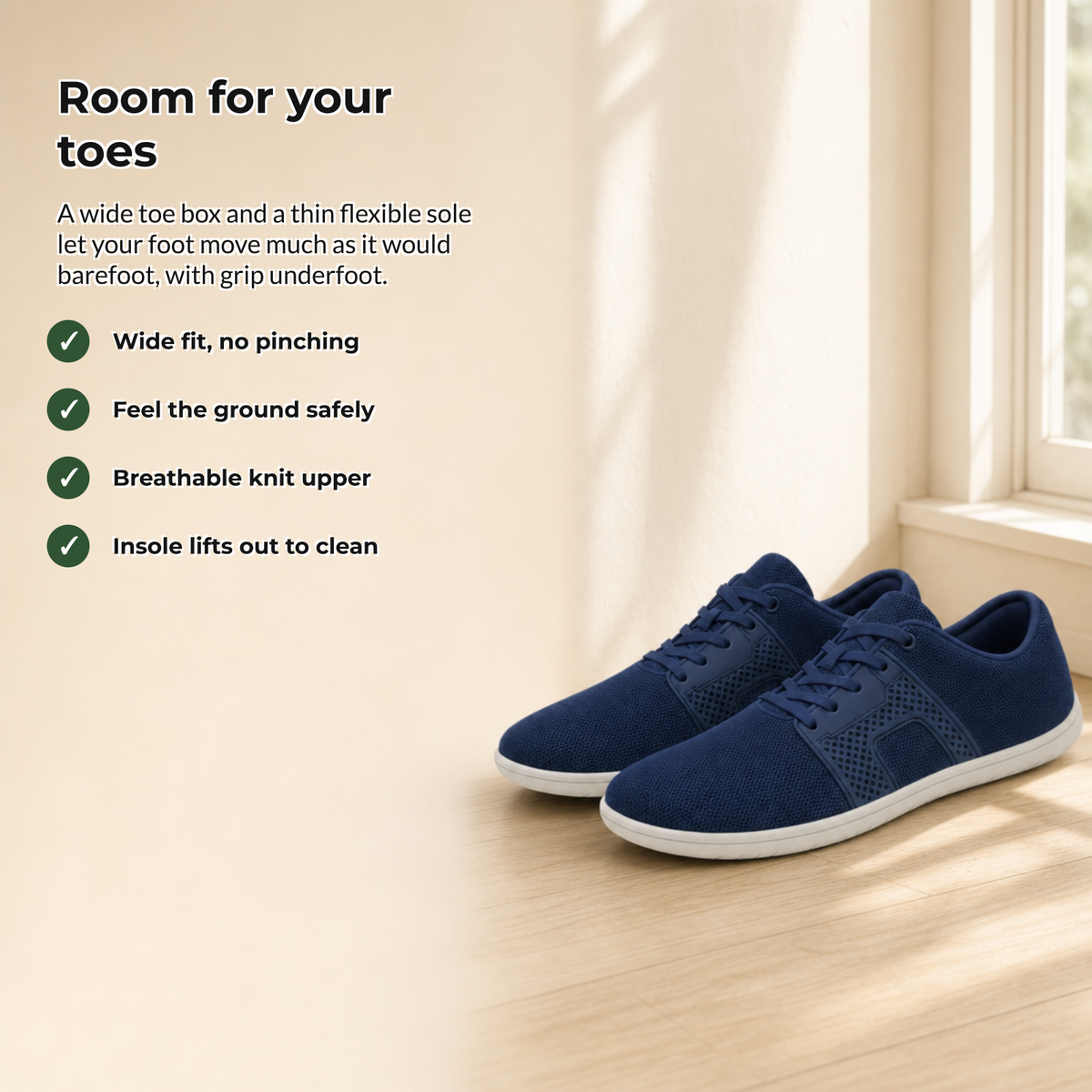 Stridon barefoot sneakers benefits