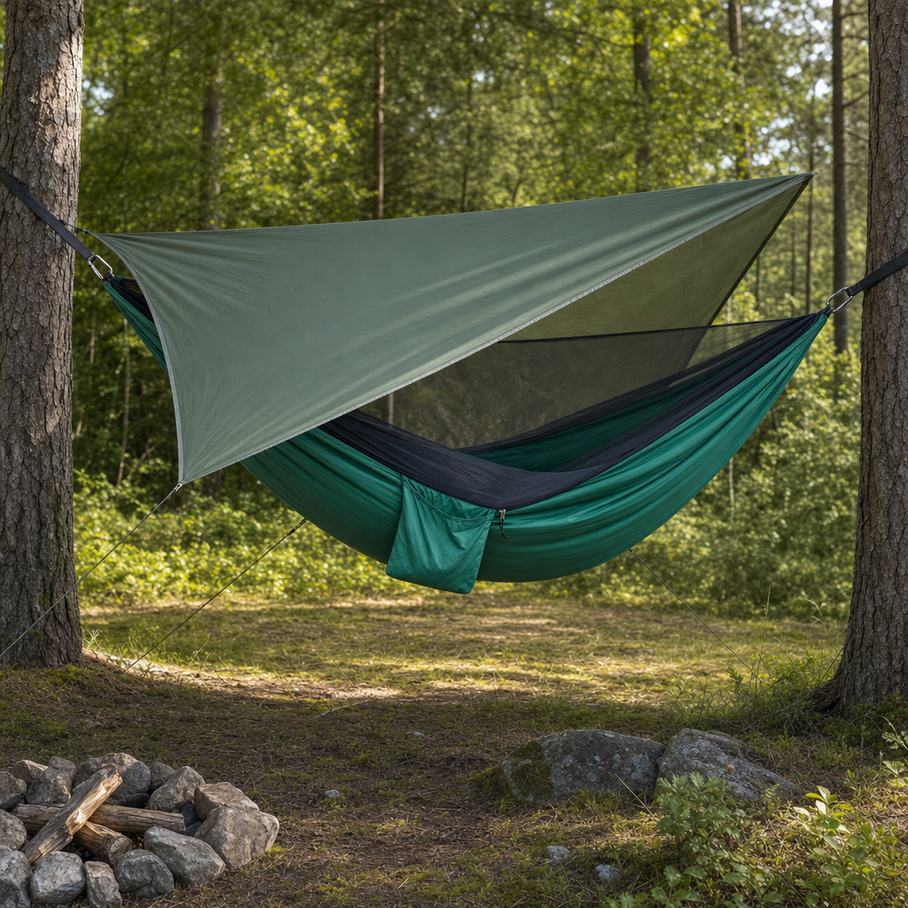 Swayora hammock at campsite