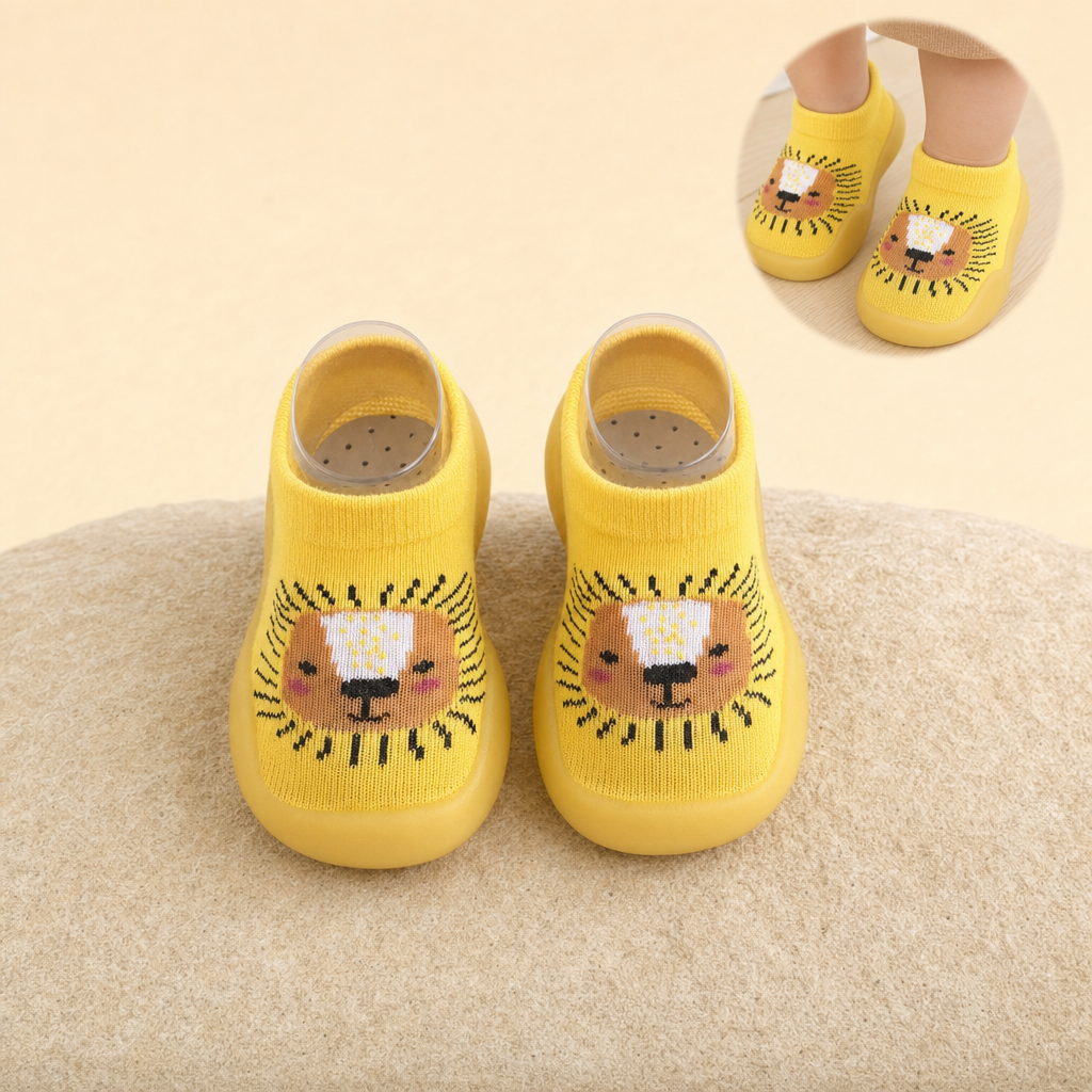 Cubbo baby barefoot shoes – Yellow Lion design