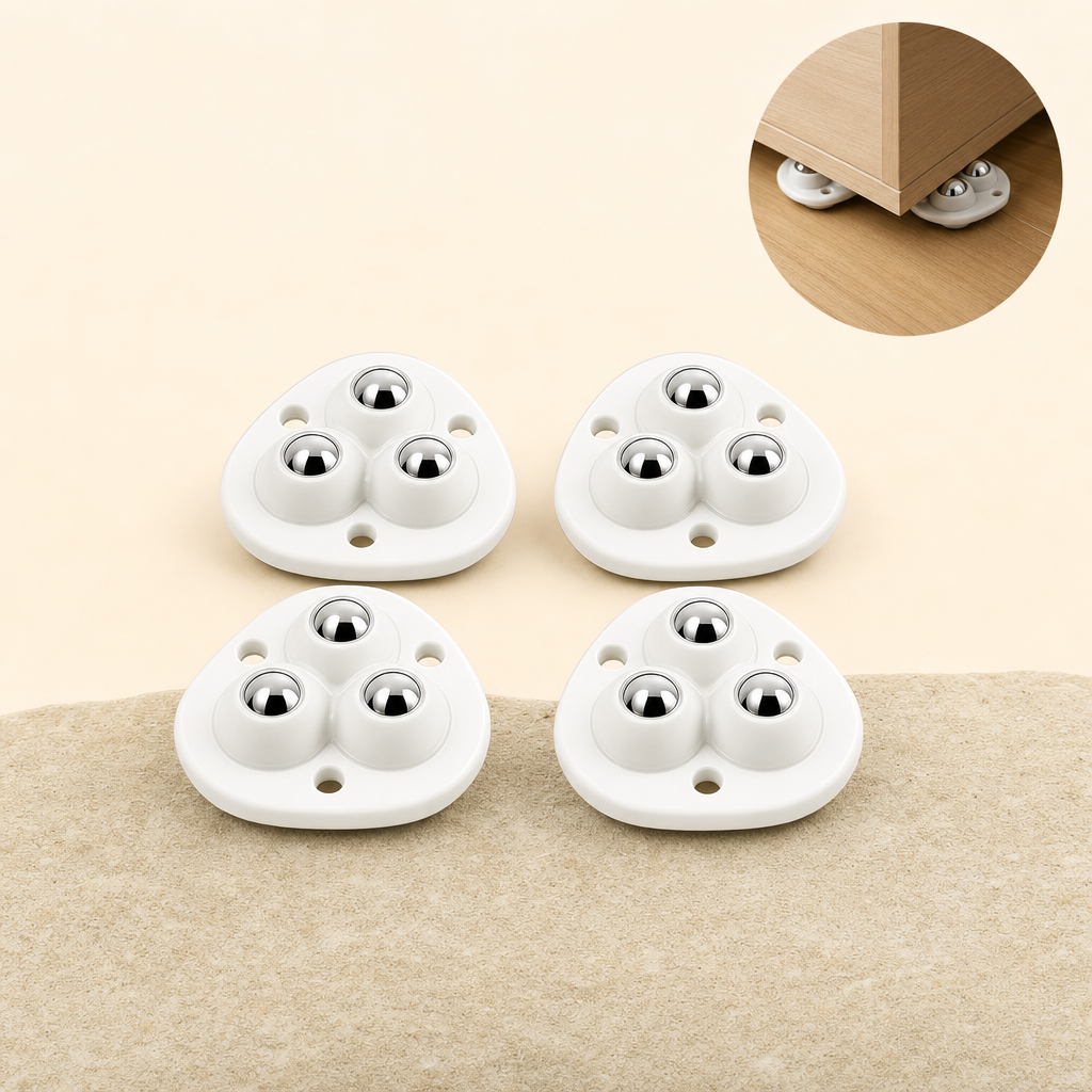 Movara mover wheels white - listing image with usage inset