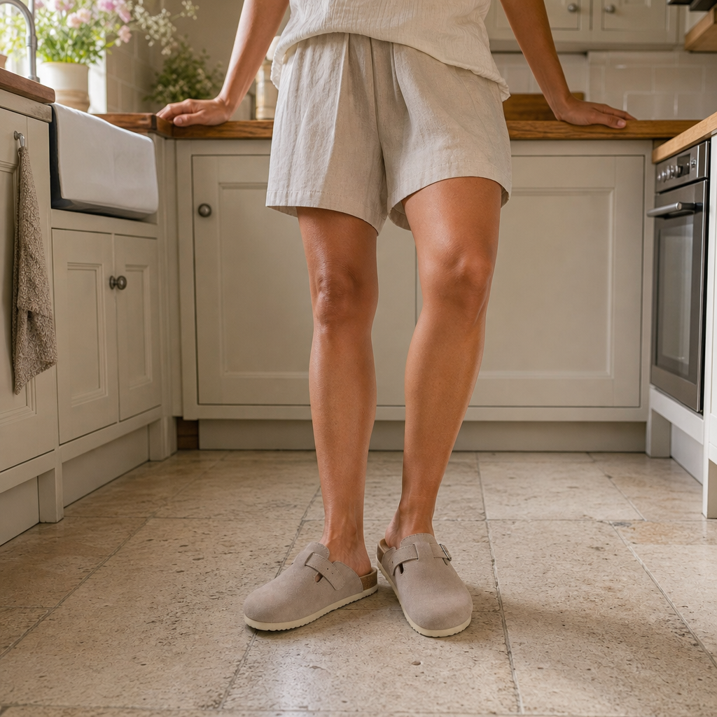No more stiff, pinching slip-ons