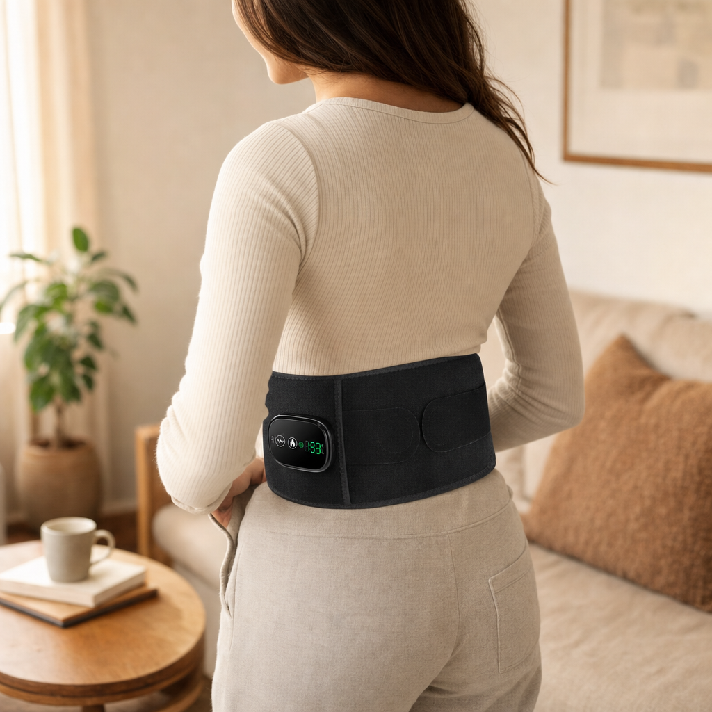 Embera heated back belt - worn at home