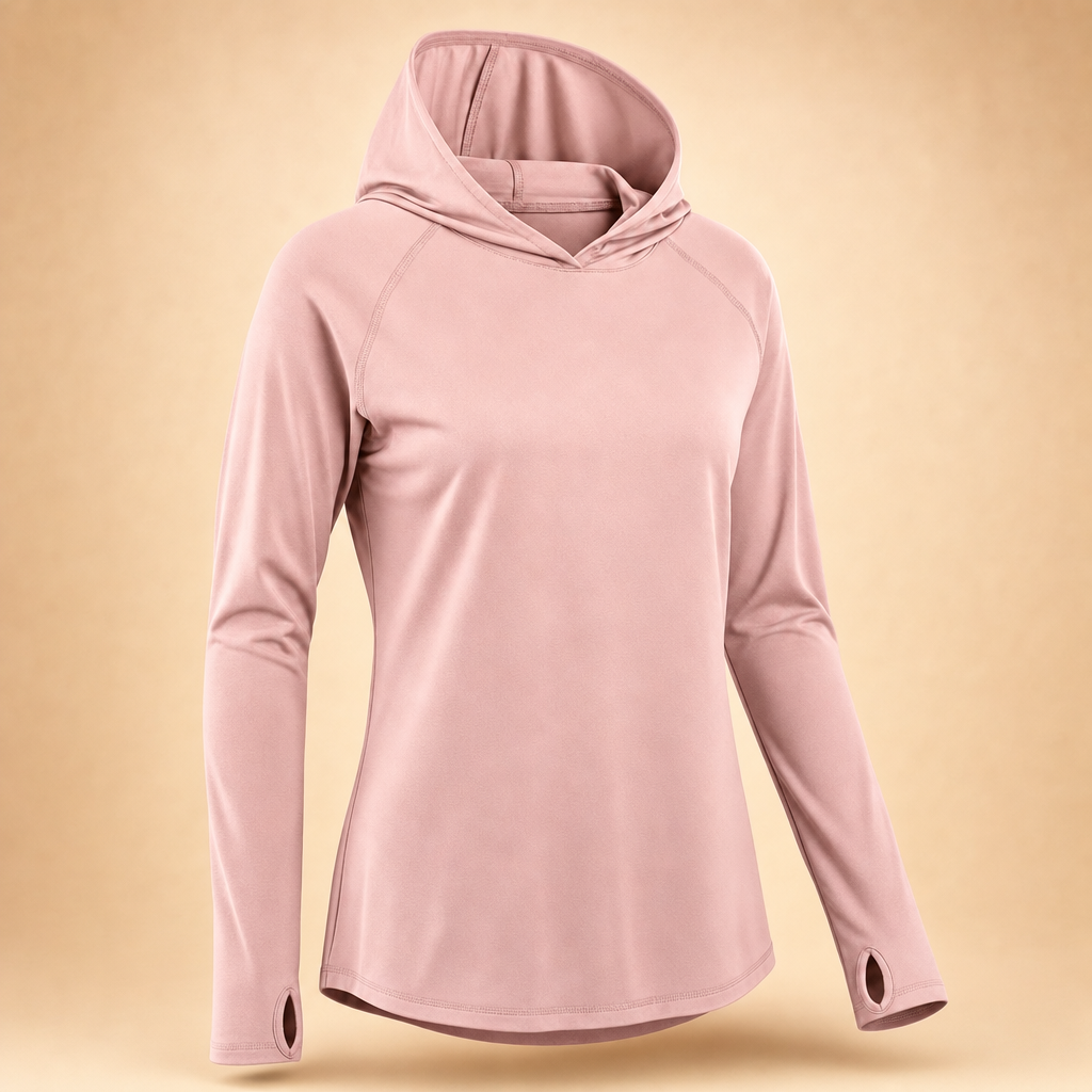 Solira sun hoodie in Rose Pink