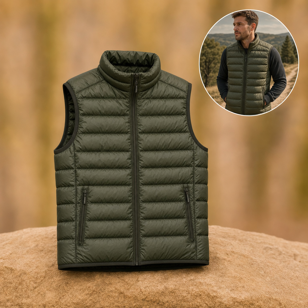 Loftova body warmer in Olive