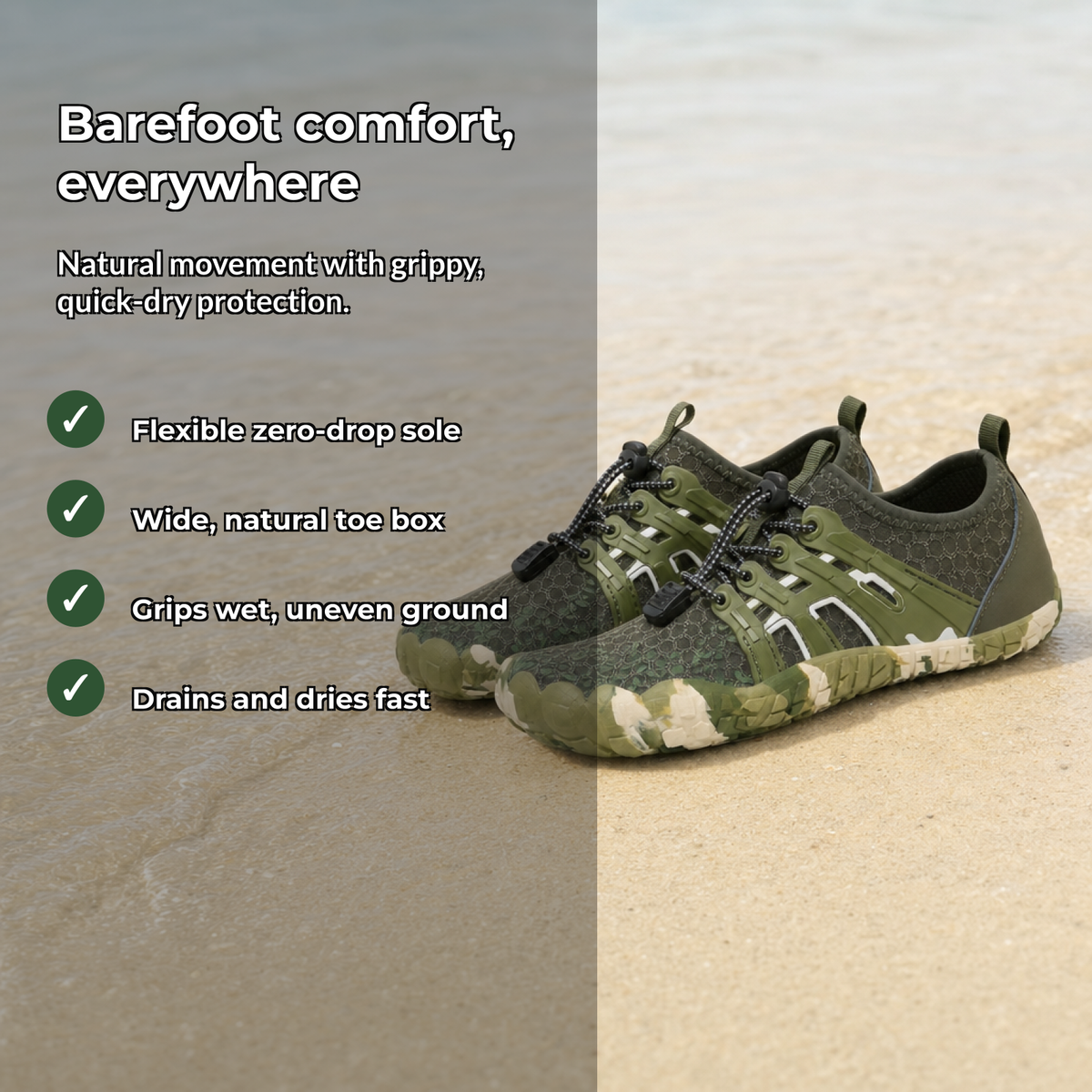 OutdoorChoice Baresol barefoot water shoes benefits