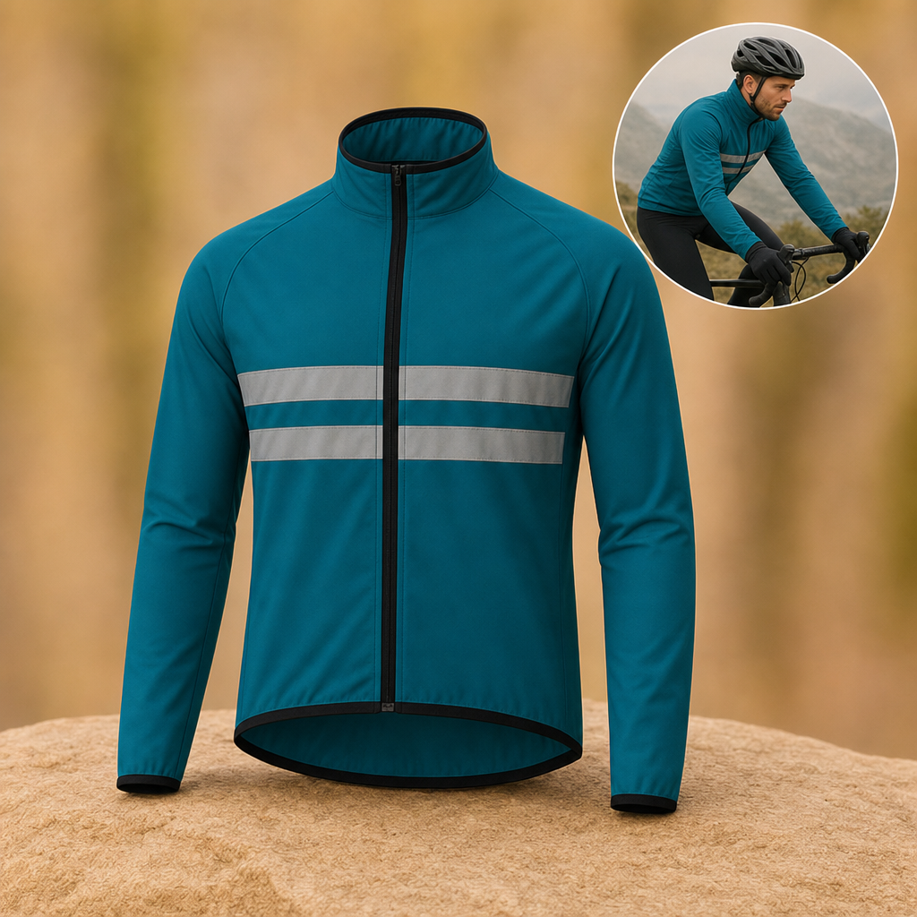 Stormix rain jacket in Petrol Blue