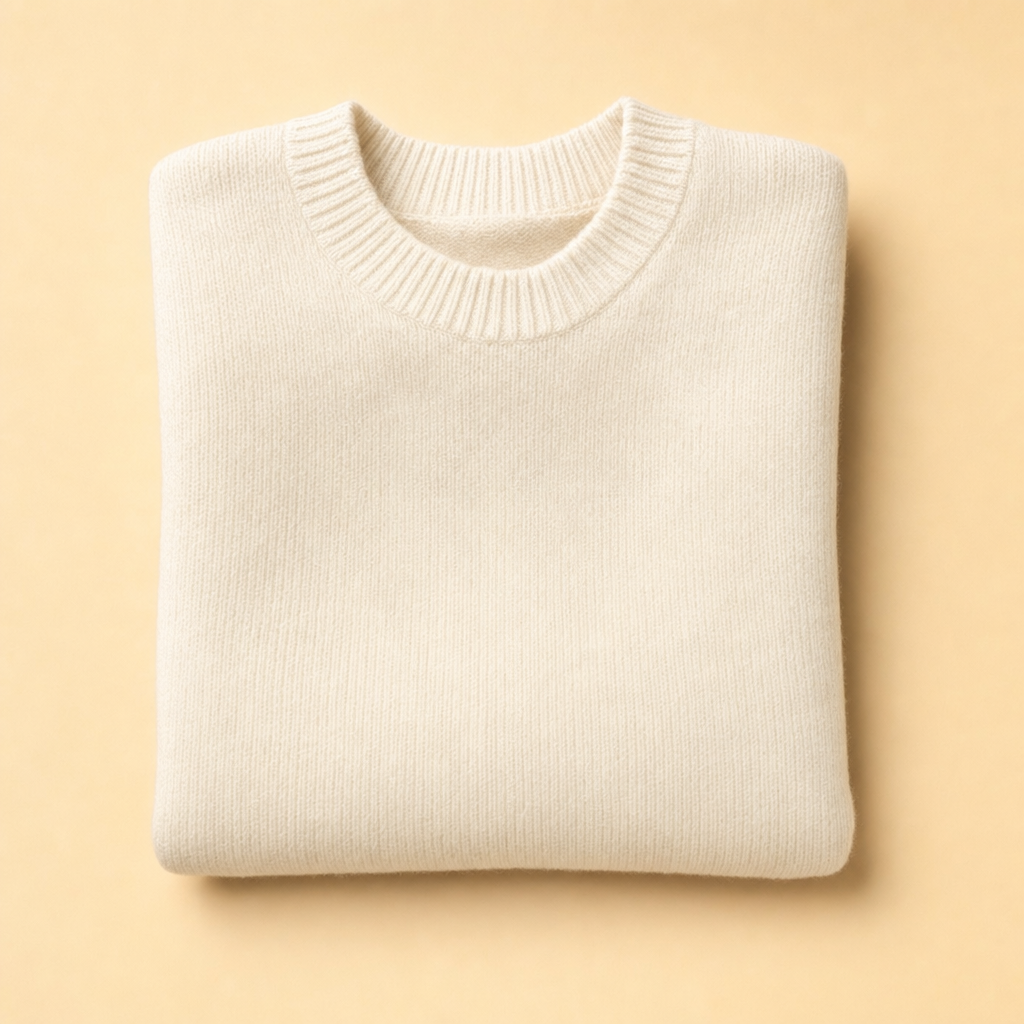 Knitova soft knitted jumper in off white