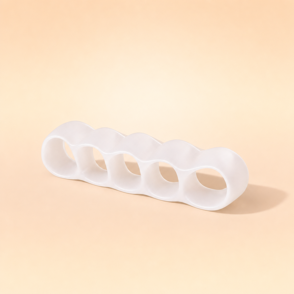 Solva silicone toe separators warm beige studio hero