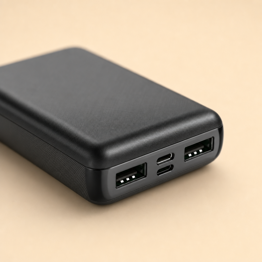 Voltra power bank USB port close-up