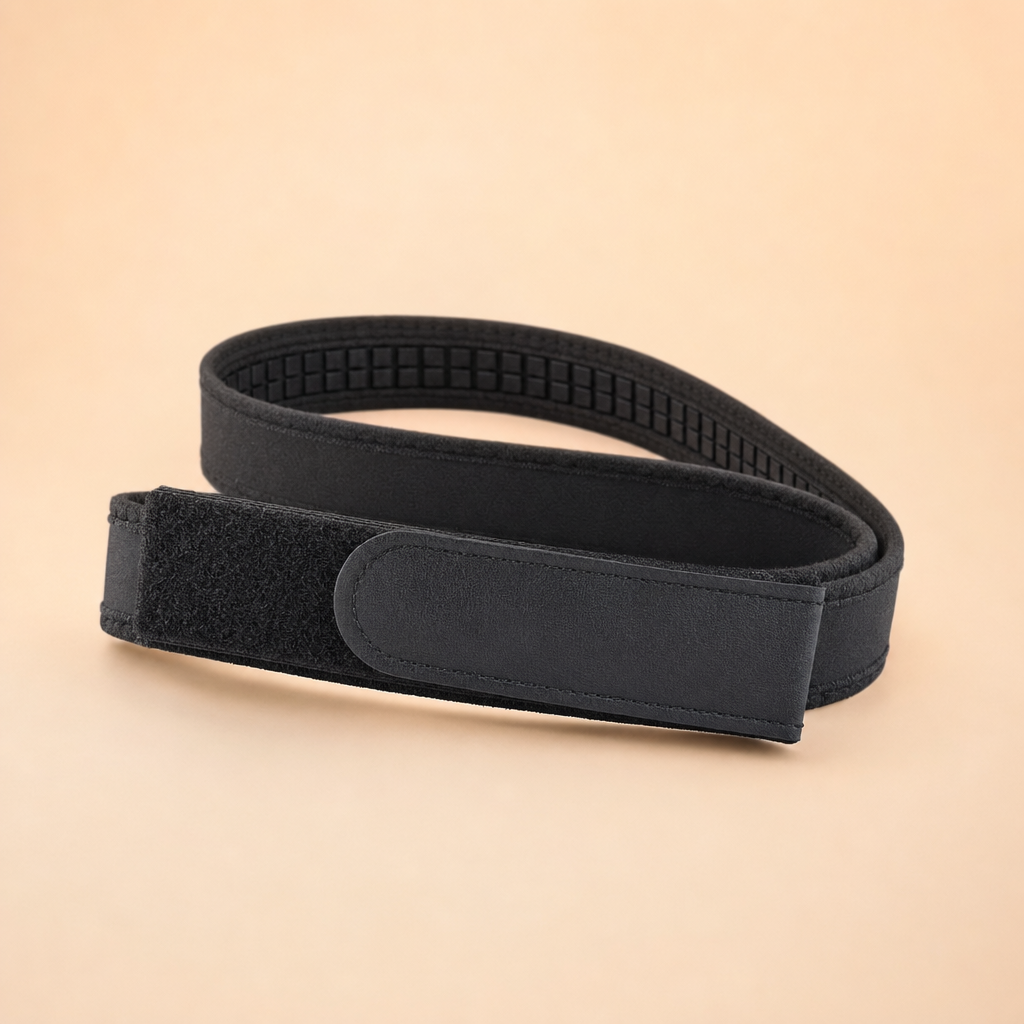 Clypta buckleless adjustable belt in black