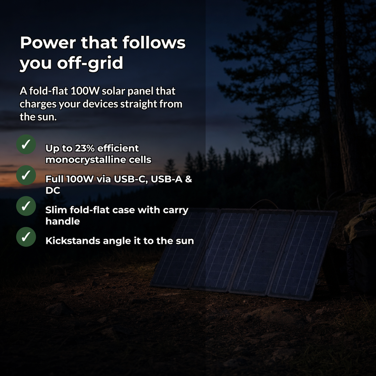 Solvix 100W solar panel benefits: power that follows you off-grid