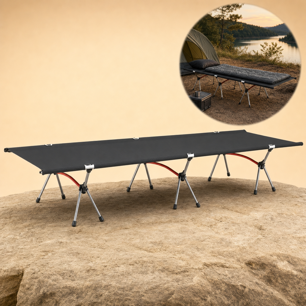 Camplo camp bed - Black
