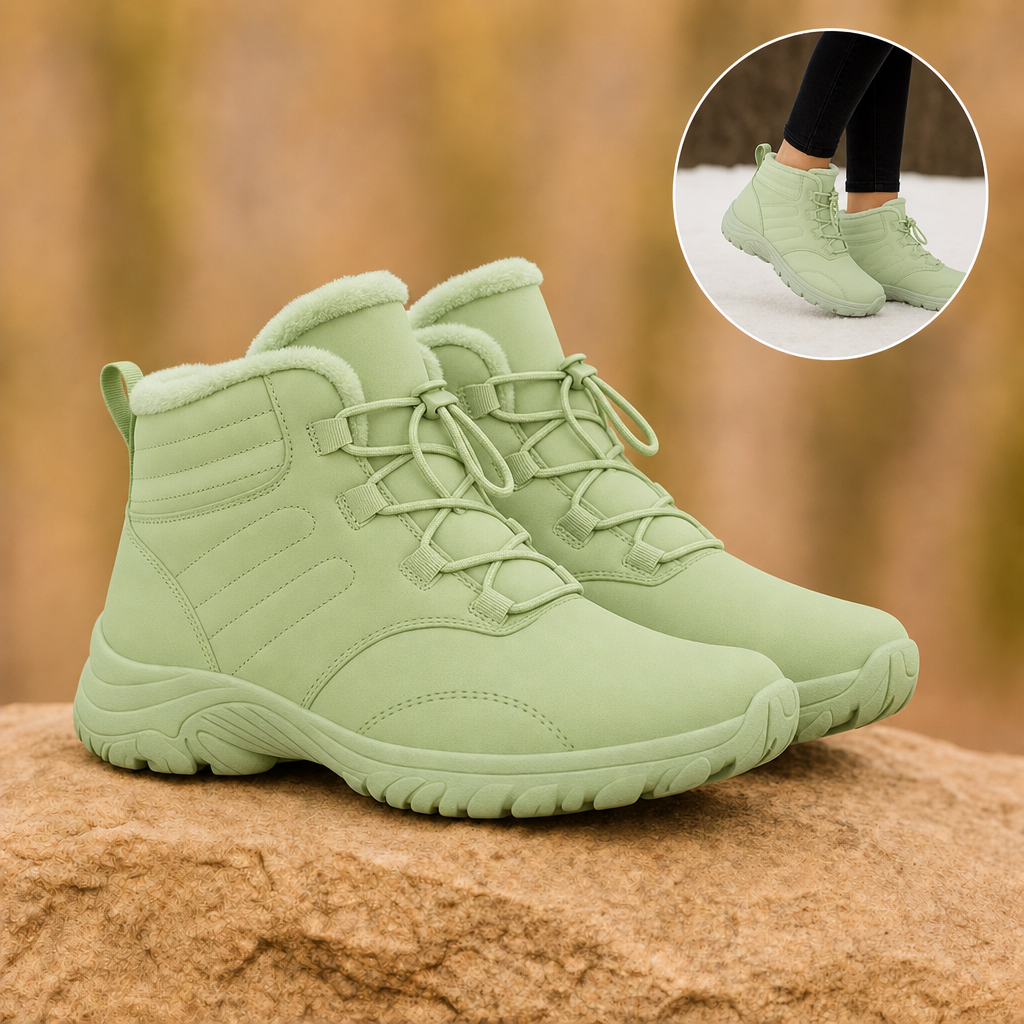 Glacova winter barefoot shoes in Mint Green