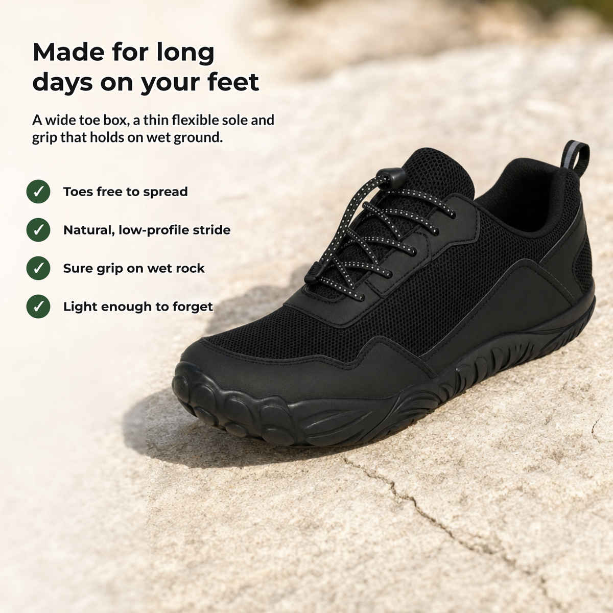 Terrix barefoot trail shoe benefits